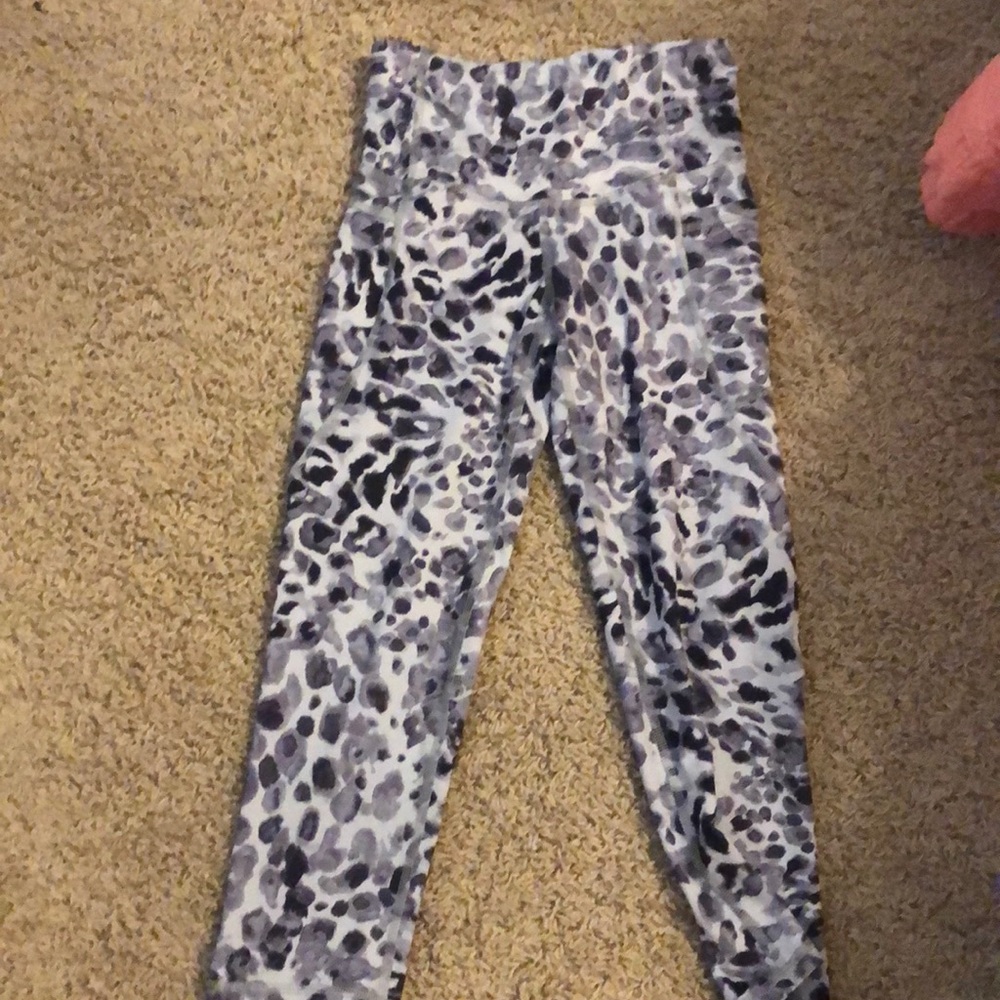 Champion grey animal print cropped leggings.